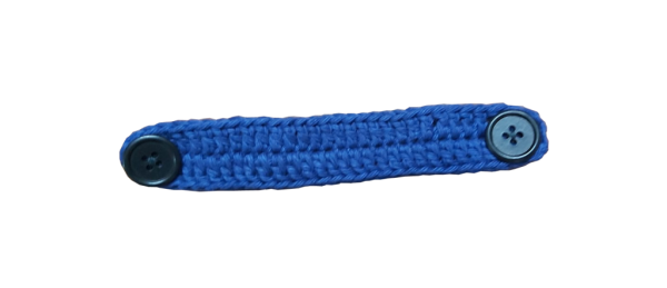 Ear Saver for Face Mask – Crocheted (Blue)