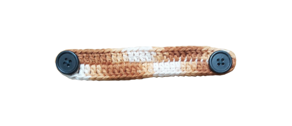 Ear Saver for Face Mask – Crocheted (Multi-Brown)