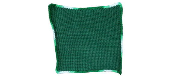 Tunisian Crochet Dishcloth (Green)