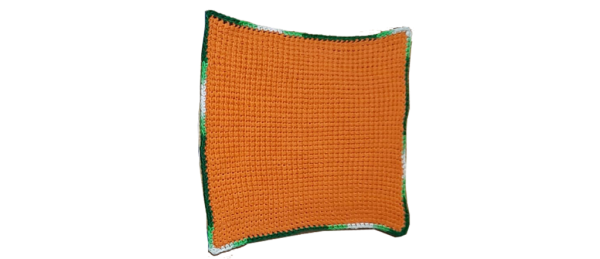 Tunisian Crochet Dishcloth (Orange)