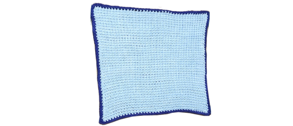 Tunisian Crochet Dishcloth (Blue)