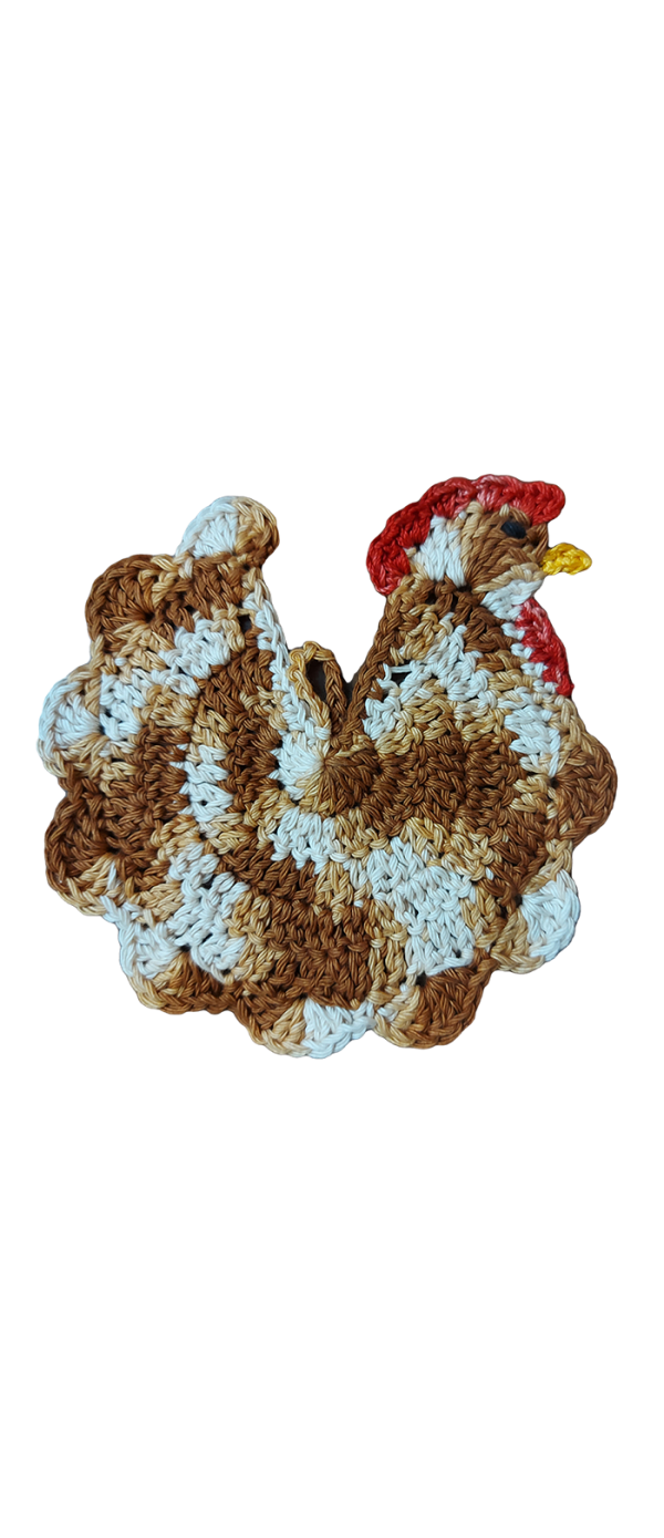 Crochet Chicken Pot Holder